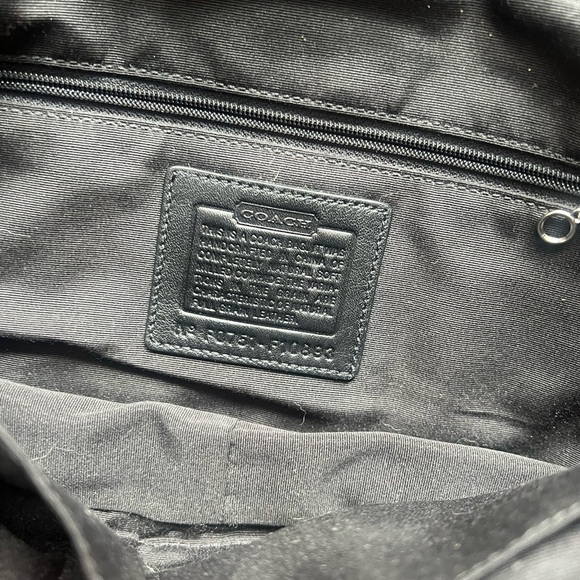 Coach Chelsea Pebbled Black Leather Field Tote Shoulder Bag Purse - Picture 4 of 4